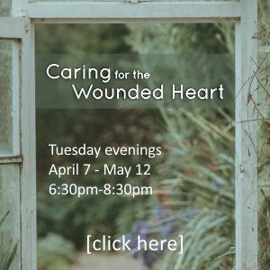 Caring for the Wounded Heart button
